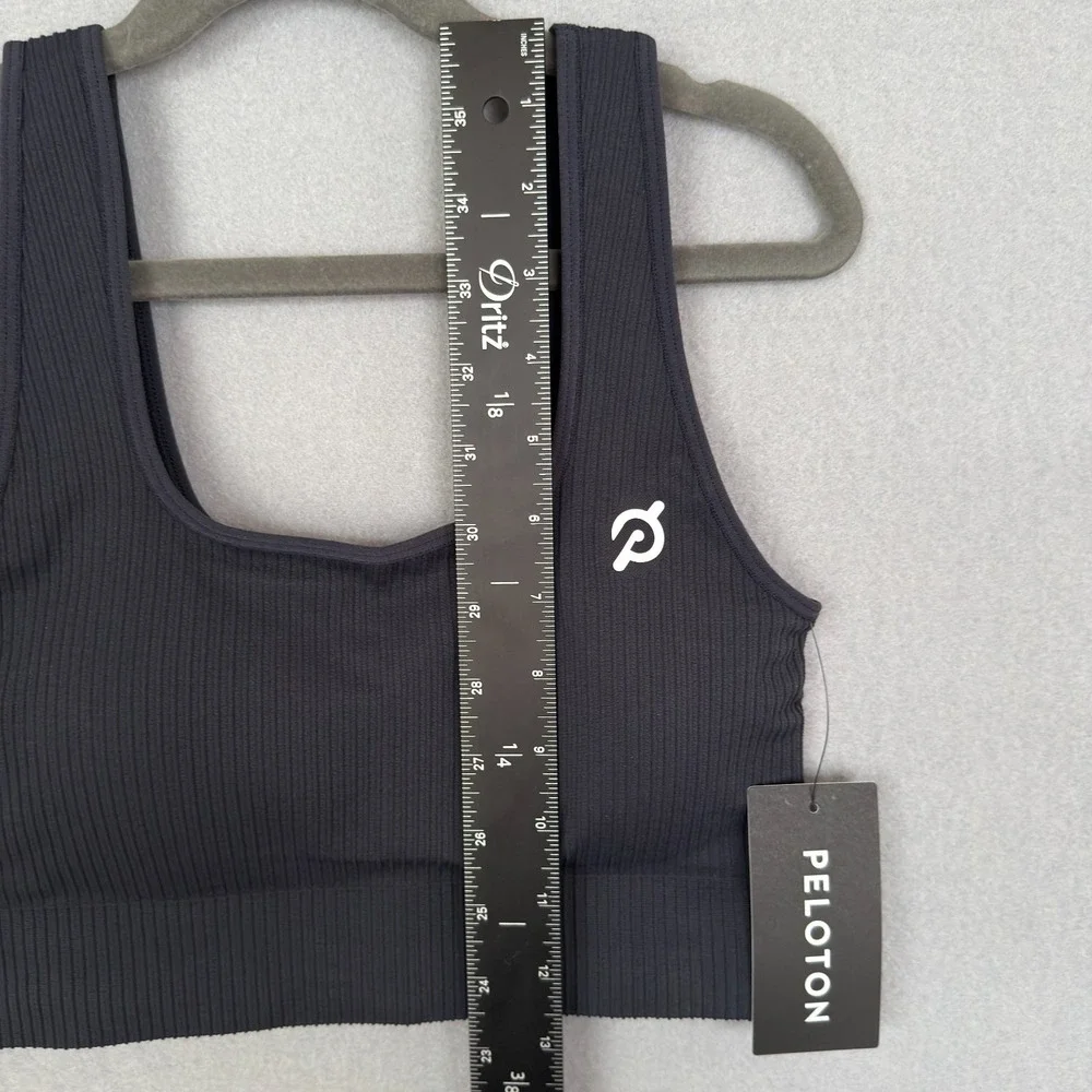 Peloton Women's Size XS/S Seamless Square Neck Bra 214‎ Black NWT